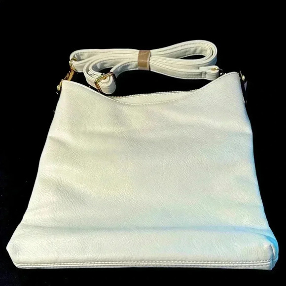White Leather Handbag (NWOT) - Picture 1 of 11